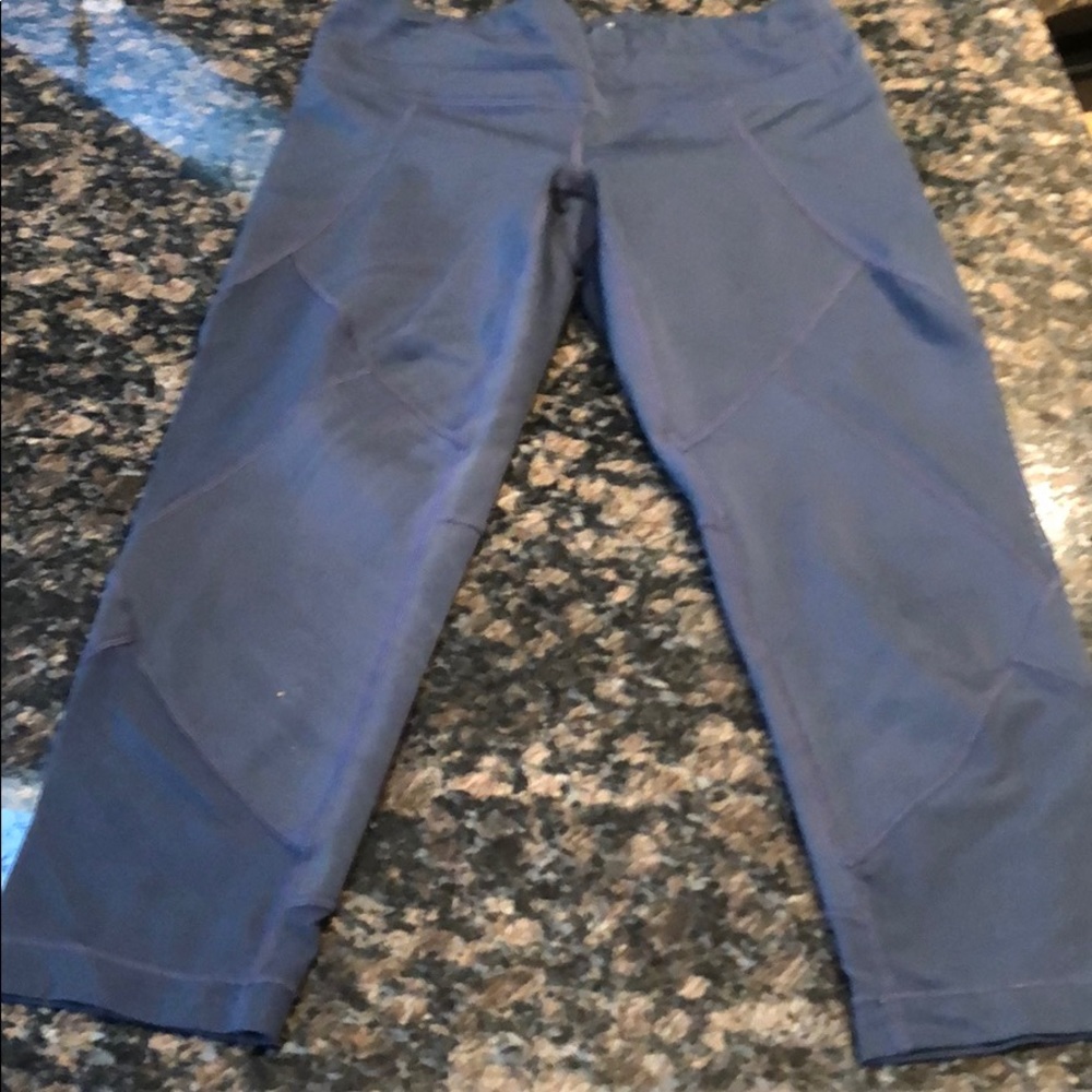 Athleta leggings cropped XS blue